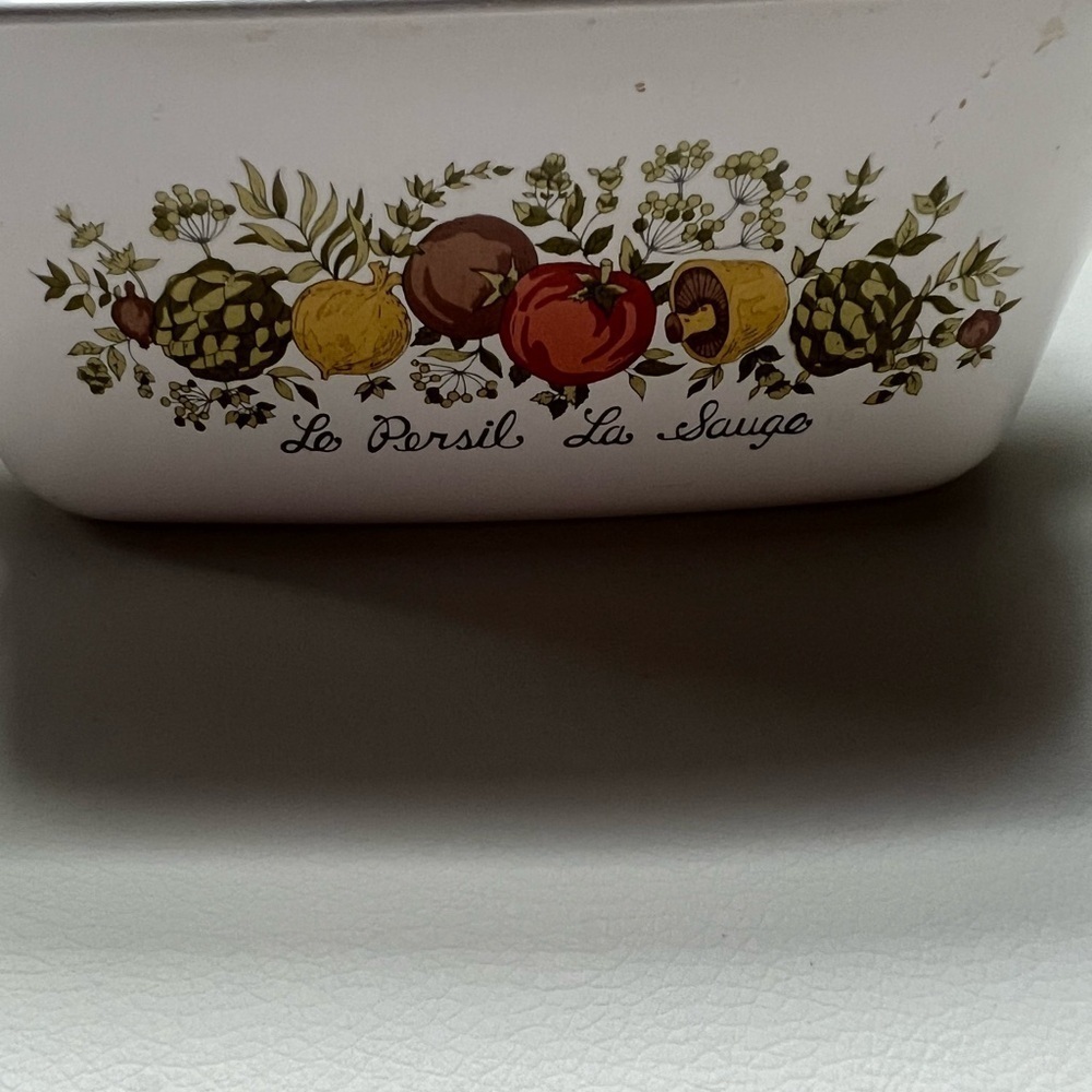 Vintage Corningware Corelle Spice of Life Le Persil La Sauge Baking Pan - Picture 3 of 7